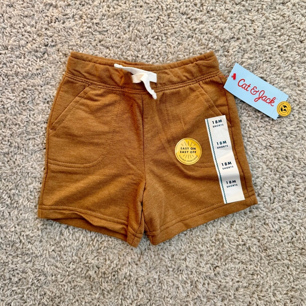 NWT Cat & Jack Kids Knit Shorts 18M